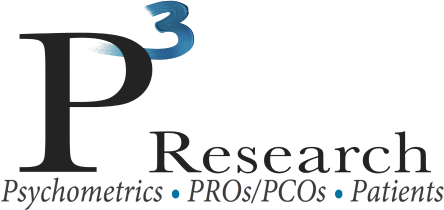 P3 Research — Psychometrics, PROs/PCOs, Patients